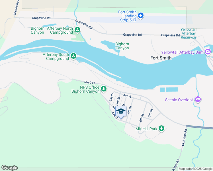 map of restaurants, bars, coffee shops, grocery stores, and more near in Fort Smith