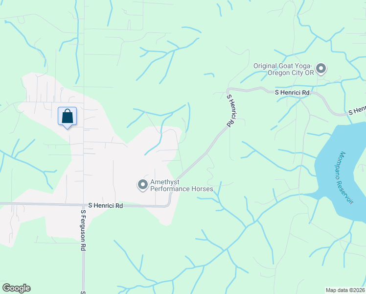 map of restaurants, bars, coffee shops, grocery stores, and more near 20222 South Athens Drive in Oregon City