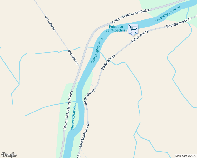 map of restaurants, bars, coffee shops, grocery stores, and more near 1209 Boulevard Salaberry in Mercier