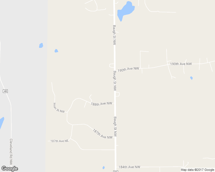 map of restaurants, bars, coffee shops, grocery stores, and more near 18880 Baugh Street Northwest in Elk River