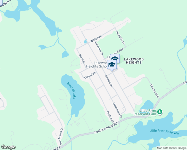 map of restaurants, bars, coffee shops, grocery stores, and more near 25 Cornell Street in Saint John