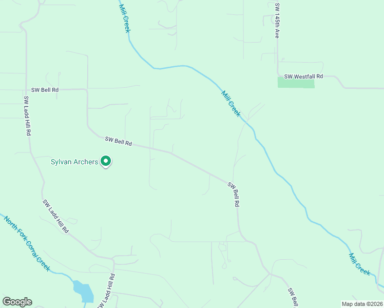 map of restaurants, bars, coffee shops, grocery stores, and more near 15225 Southwest Bell Road in Sherwood