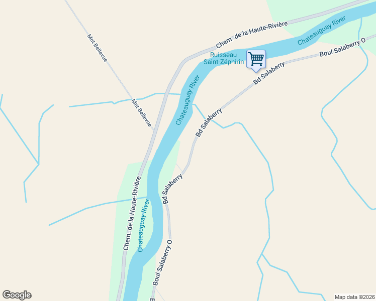 map of restaurants, bars, coffee shops, grocery stores, and more near 1209 Boulevard Salaberry in Mercier