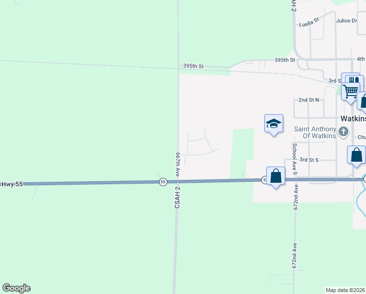 map of restaurants, bars, coffee shops, grocery stores, and more near 121 Glen Road in Watkins