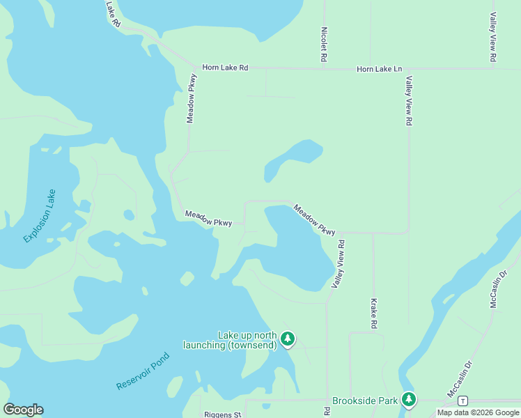 map of restaurants, bars, coffee shops, grocery stores, and more near 17411 Meadow Parkway in Townsend