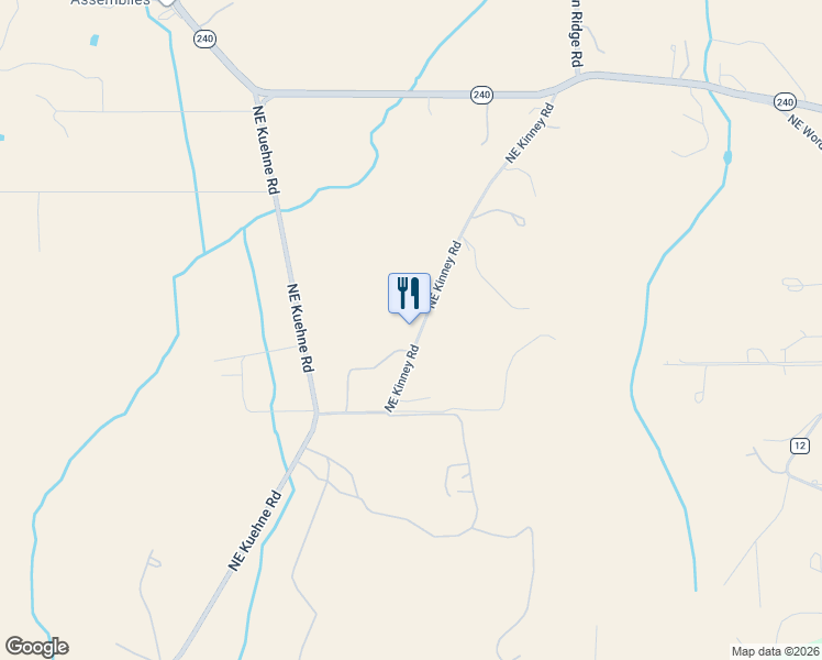 map of restaurants, bars, coffee shops, grocery stores, and more near 13320 NE Kinney Rd in Newberg