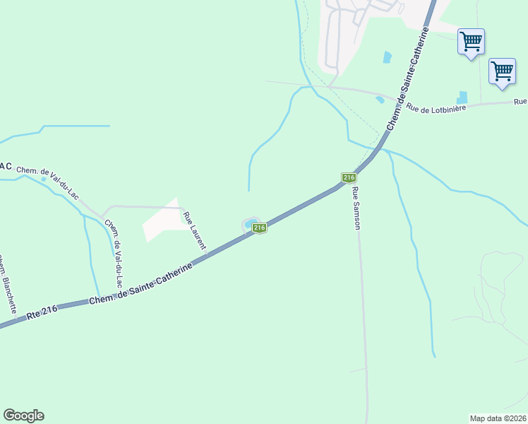 map of restaurants, bars, coffee shops, grocery stores, and more near 5893 Chemin de Sainte-Catherine in Sherbrooke