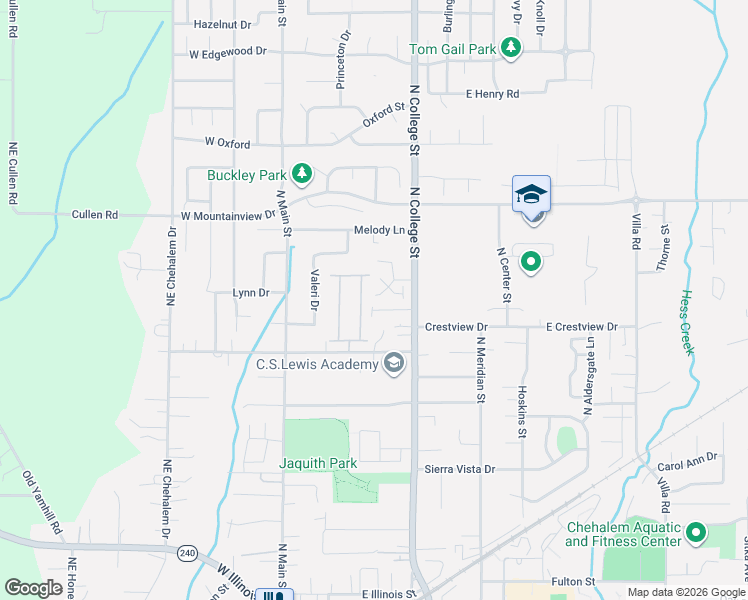 map of restaurants, bars, coffee shops, grocery stores, and more near 602 Camden Lane in Newberg