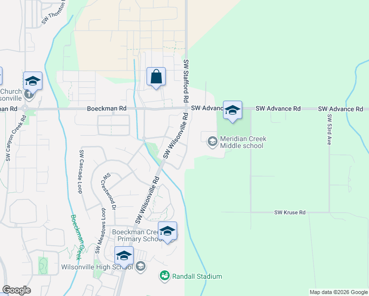 map of restaurants, bars, coffee shops, grocery stores, and more near 28360 Southwest Wagner Street in Wilsonville