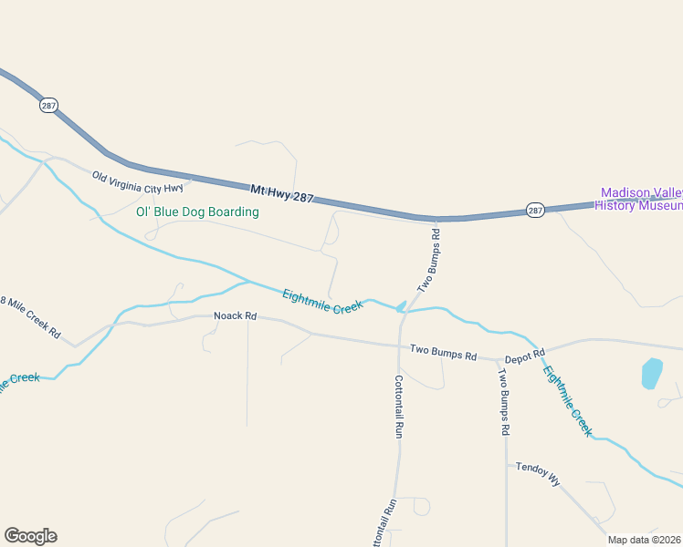 map of restaurants, bars, coffee shops, grocery stores, and more near 35 Deer Lane in Ennis