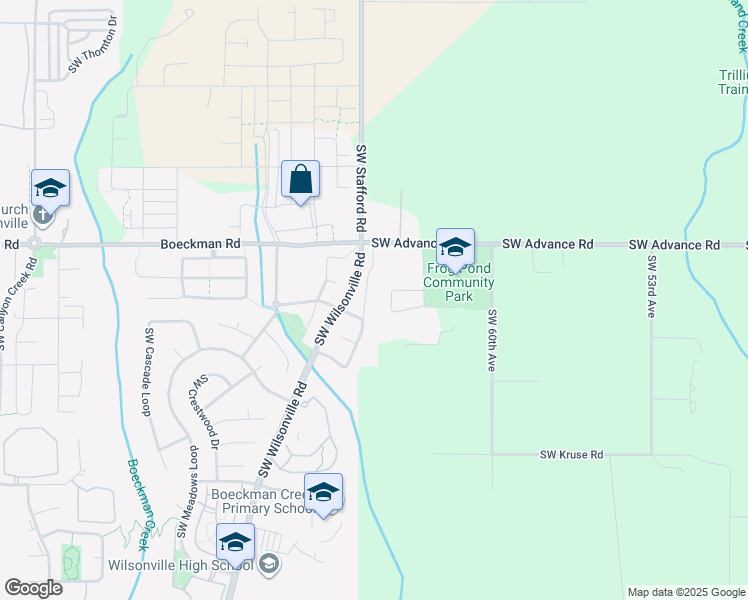 map of restaurants, bars, coffee shops, grocery stores, and more near 28153 Southwest Wagner Street in Wilsonville