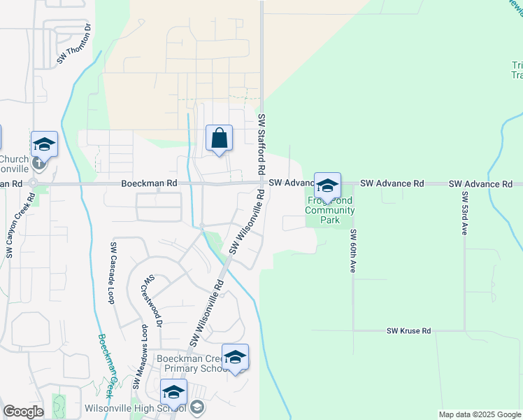 map of restaurants, bars, coffee shops, grocery stores, and more near 28153 Southwest Wagner Street in Wilsonville
