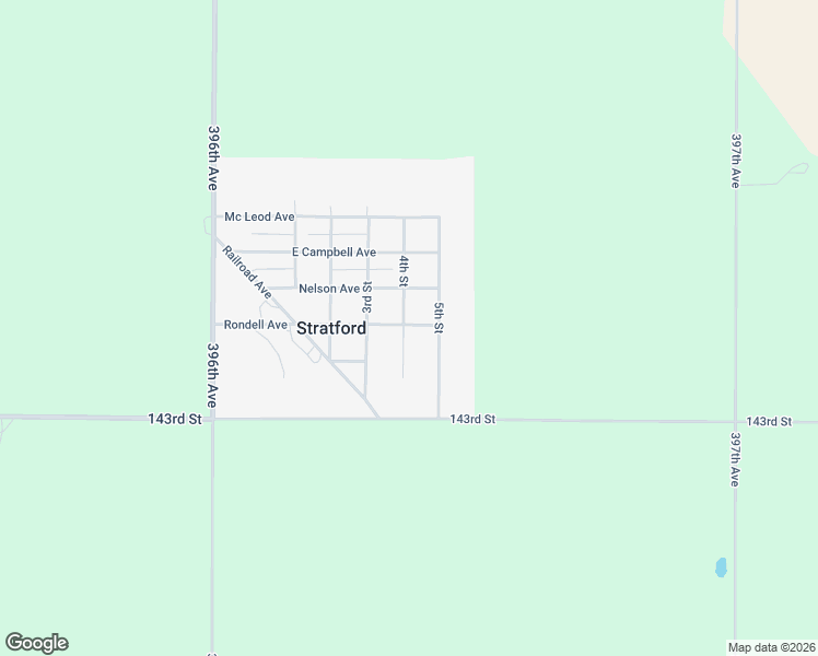 map of restaurants, bars, coffee shops, grocery stores, and more near Rondell Avenue in Stratford