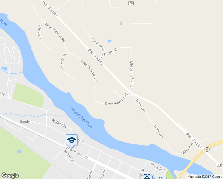 map of restaurants, bars, coffee shops, grocery stores, and more near 21735 175th Street Southeast in Big Lake