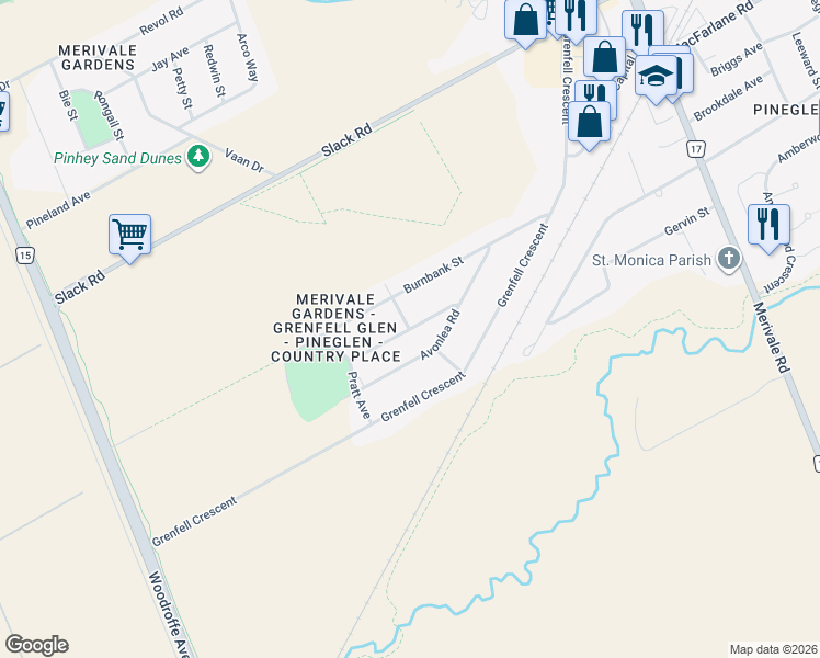 map of restaurants, bars, coffee shops, grocery stores, and more near in Ottawa