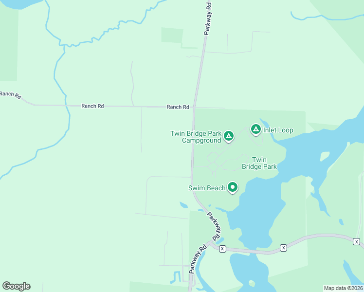 map of restaurants, bars, coffee shops, grocery stores, and more near N9719 Parkway Road in Crivitz