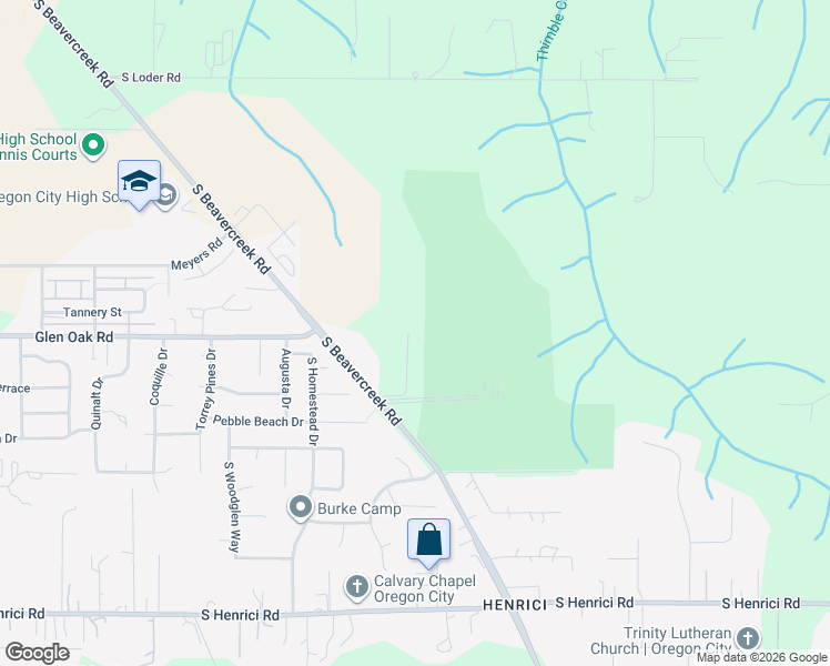 map of restaurants, bars, coffee shops, grocery stores, and more near 20110 South Beavercreek Road in Oregon City