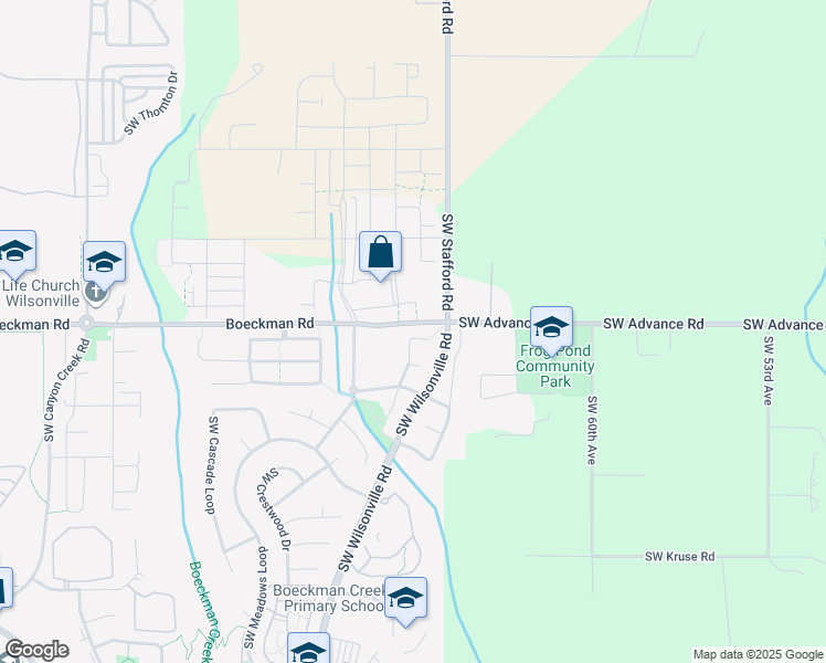 map of restaurants, bars, coffee shops, grocery stores, and more near in Wilsonville