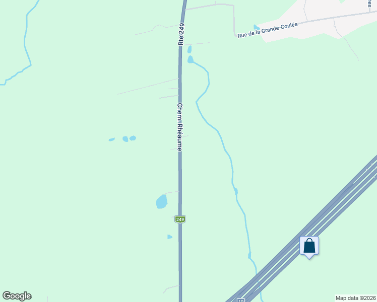 map of restaurants, bars, coffee shops, grocery stores, and more near 1645 Chemin Rhéaume in Sherbrooke