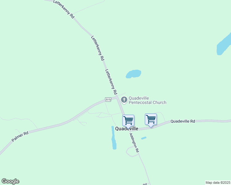 map of restaurants, bars, coffee shops, grocery stores, and more near 8 Letterkenny Road in Palmer Rapids