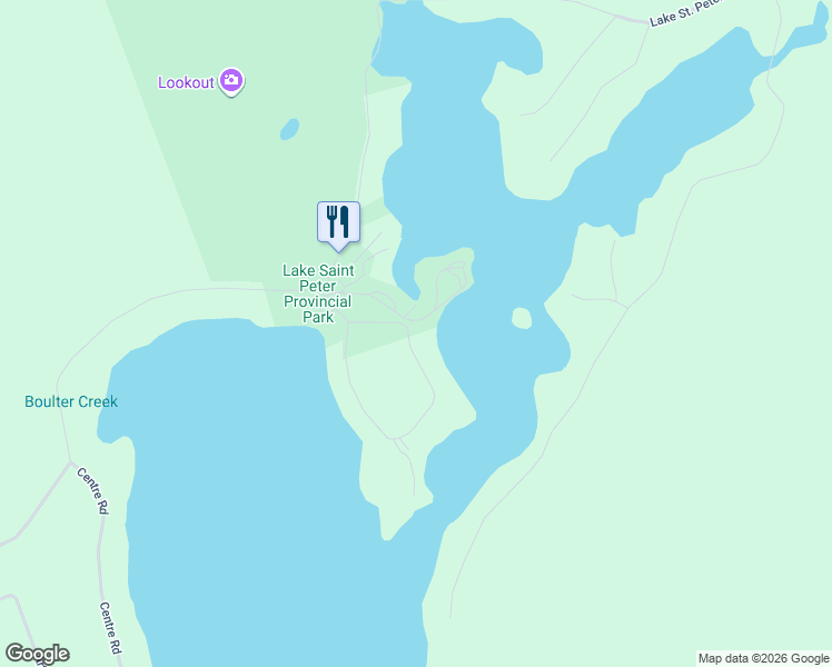 map of restaurants, bars, coffee shops, grocery stores, and more near 196 Circle Road in Lake Saint Peter