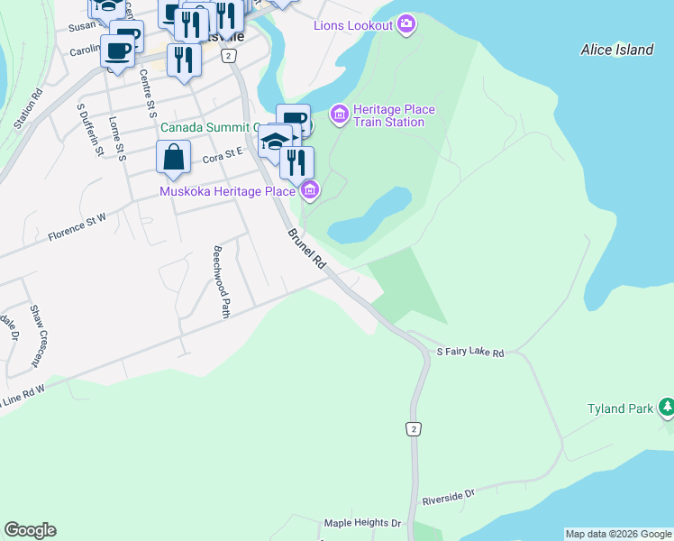 map of restaurants, bars, coffee shops, grocery stores, and more near 102 Brunel Road in Huntsville