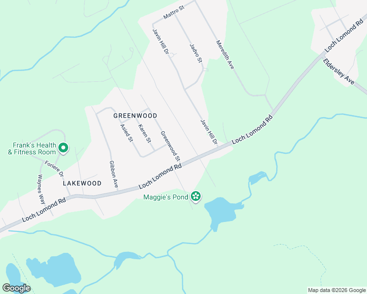 map of restaurants, bars, coffee shops, grocery stores, and more near 2565 Loch Lomond Road in Saint John