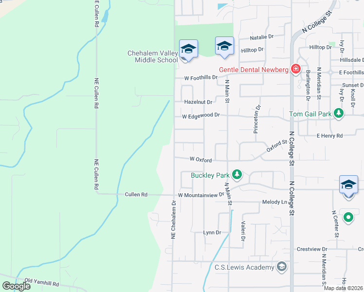 map of restaurants, bars, coffee shops, grocery stores, and more near 424 Kemper Crest Drive in Newberg