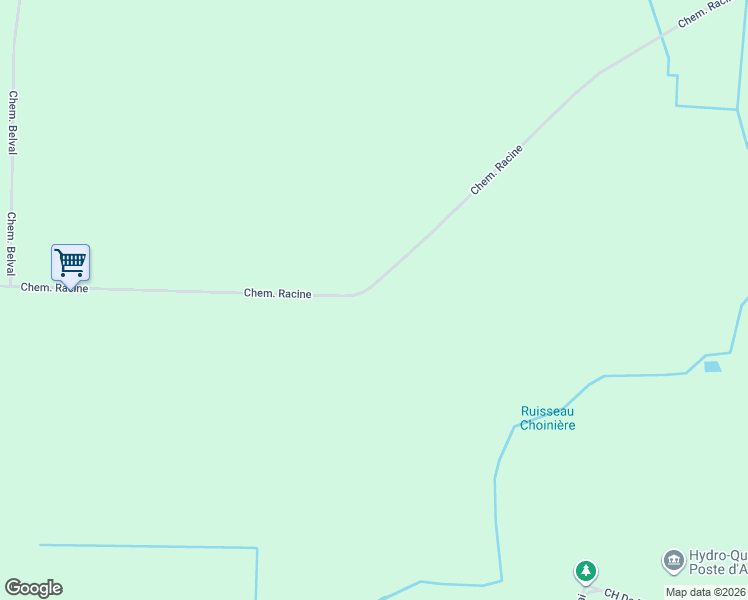 map of restaurants, bars, coffee shops, grocery stores, and more near 599 Chemin Racine in Bromont