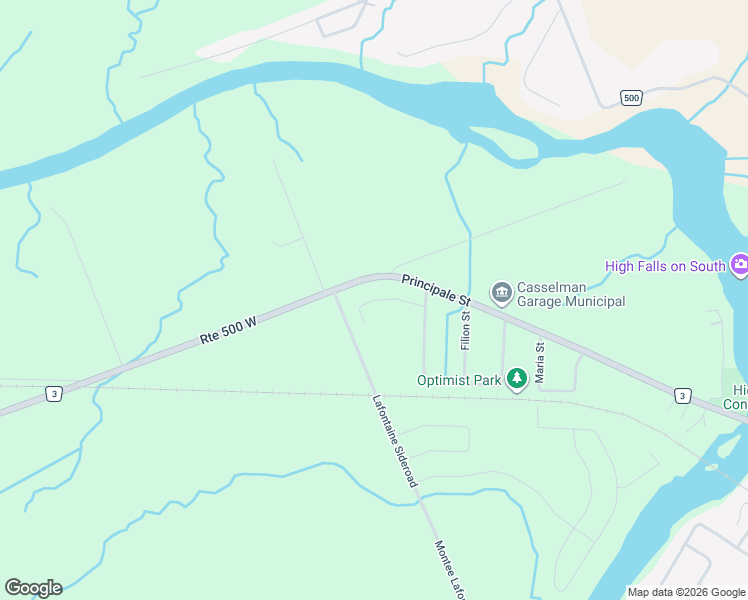 map of restaurants, bars, coffee shops, grocery stores, and more near 313 Zakari Street in Casselman