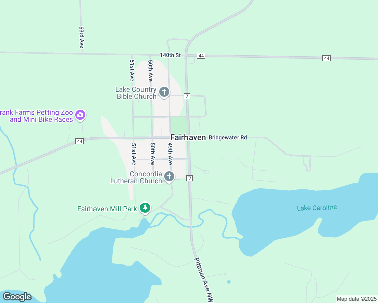 map of restaurants, bars, coffee shops, grocery stores, and more near County Highway 7 in South Haven