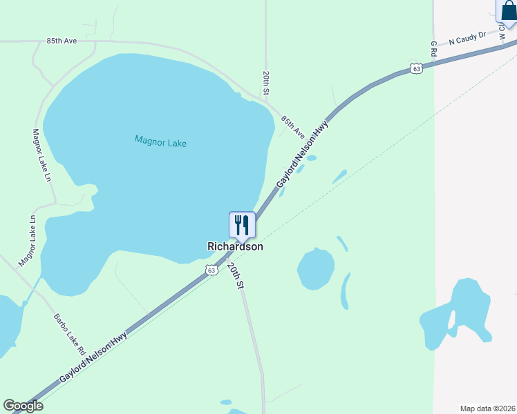 map of restaurants, bars, coffee shops, grocery stores, and more near 777 US Highway 63 in Clayton