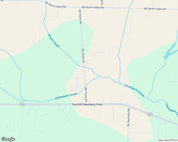 map of restaurants, bars, coffee shops, grocery stores, and more near 14520 Northeast Stone Road in Newberg