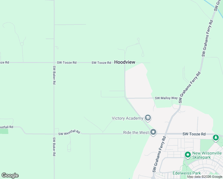 map of restaurants, bars, coffee shops, grocery stores, and more near 12350 Southwest Tooze Road in Sherwood