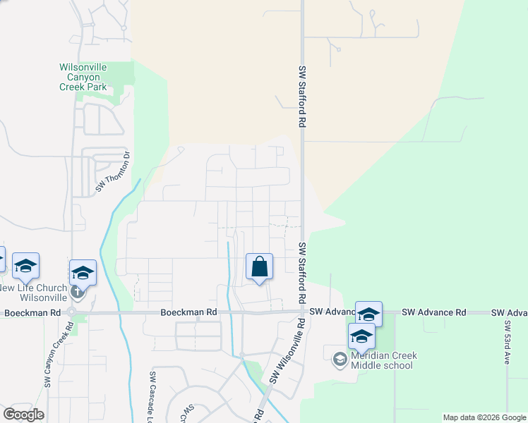 map of restaurants, bars, coffee shops, grocery stores, and more near 27423 Southwest Marigold Terrace in Wilsonville