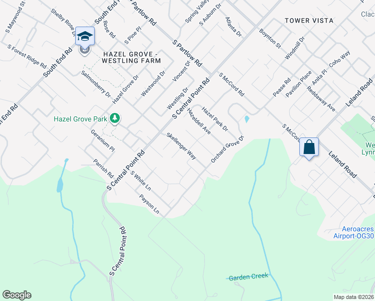 map of restaurants, bars, coffee shops, grocery stores, and more near 11965 Skellenger Way in Oregon City