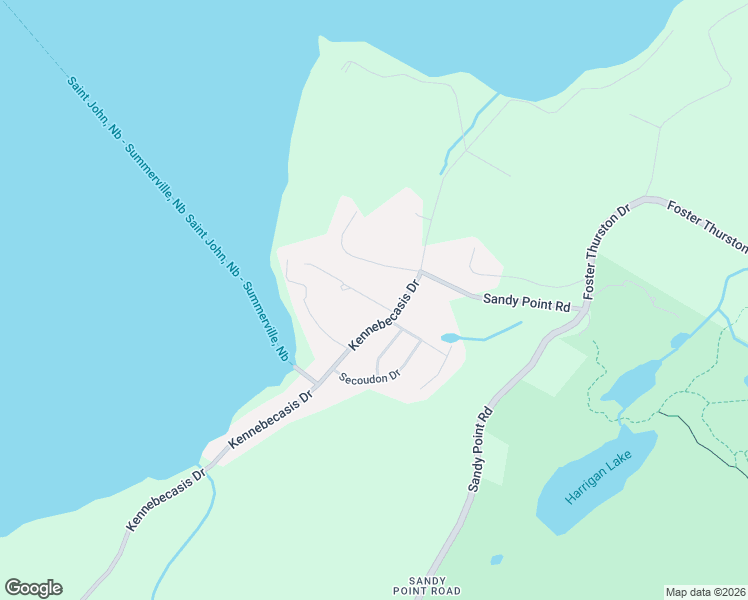 map of restaurants, bars, coffee shops, grocery stores, and more near True North Lane in Saint John