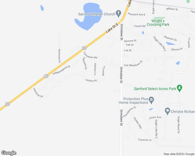 map of restaurants, bars, coffee shops, grocery stores, and more near 760 Katrina Lane in Big Lake