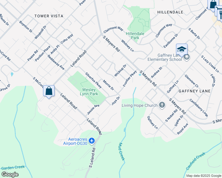 map of restaurants, bars, coffee shops, grocery stores, and more near 19553 Morrie Drive in Oregon City