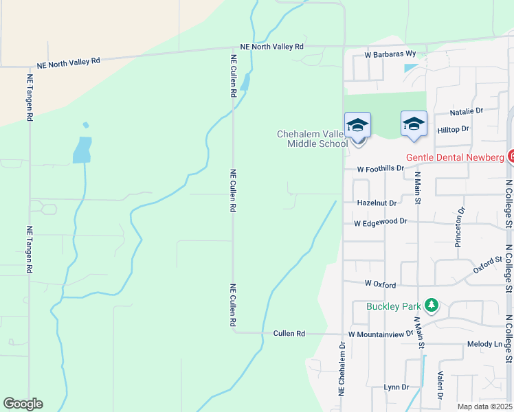 map of restaurants, bars, coffee shops, grocery stores, and more near 32700 North Highway 99w in Newberg