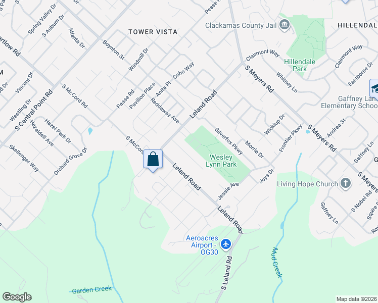 map of restaurants, bars, coffee shops, grocery stores, and more near 19601 South Kalal Court in Oregon City