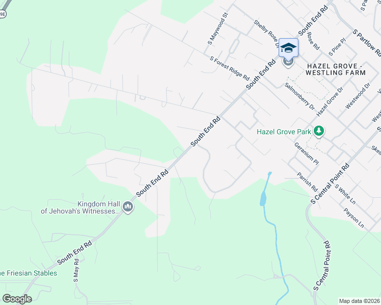 map of restaurants, bars, coffee shops, grocery stores, and more near 19600 South South End Road in Oregon City