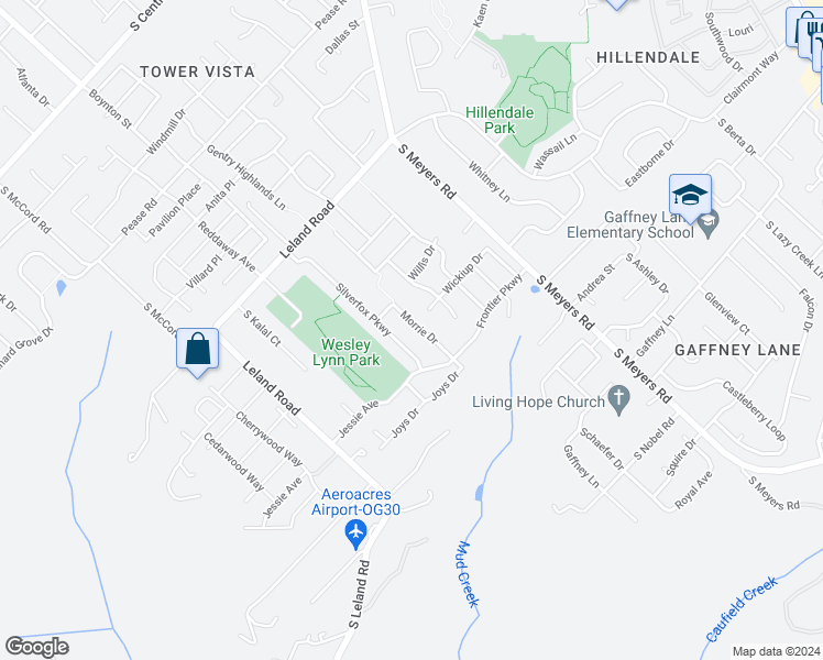map of restaurants, bars, coffee shops, grocery stores, and more near 19521 Morrie Drive in Oregon City