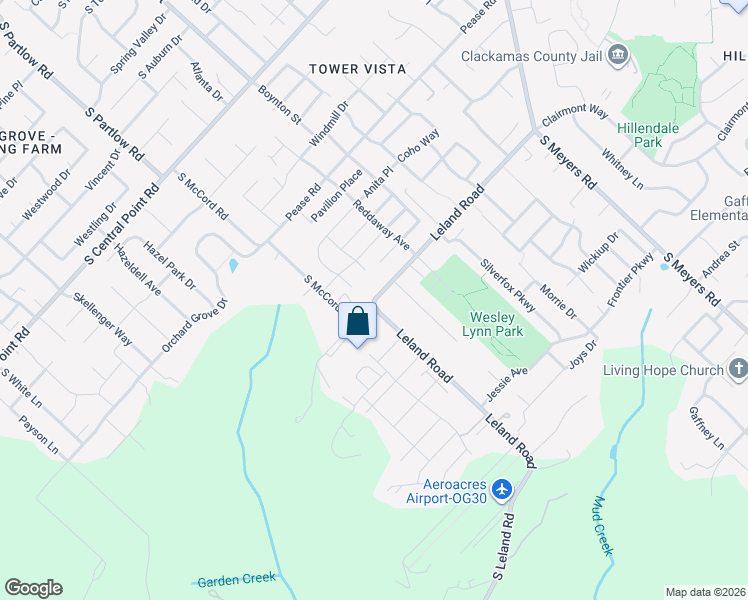 map of restaurants, bars, coffee shops, grocery stores, and more near 19659 South McCord Road in Oregon City
