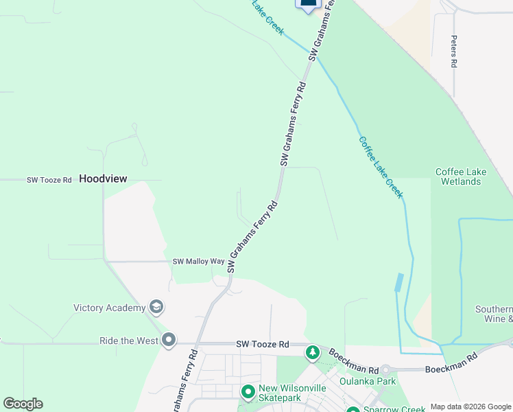 map of restaurants, bars, coffee shops, grocery stores, and more near 26909 Southwest Grahams Ferry Road in Sherwood