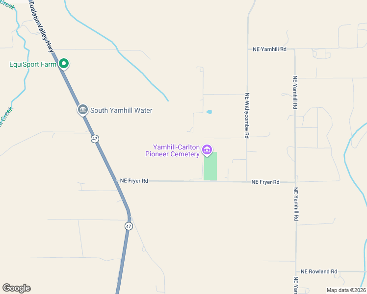map of restaurants, bars, coffee shops, grocery stores, and more near 6647 Northeast Gibson Road in Yamhill