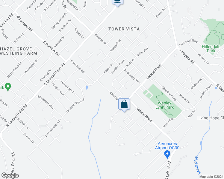 map of restaurants, bars, coffee shops, grocery stores, and more near 12721 Anita Place in Oregon City