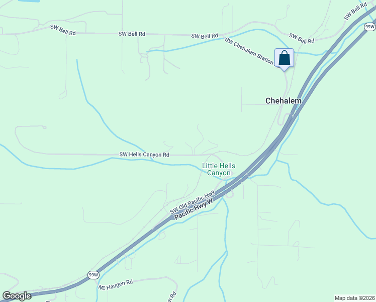 map of restaurants, bars, coffee shops, grocery stores, and more near 21303 Southwest Hells Canyon Road in Sherwood
