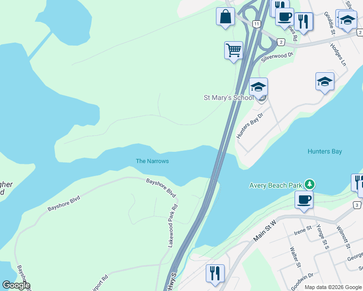 map of restaurants, bars, coffee shops, grocery stores, and more near 389 Falcon Road in Huntsville