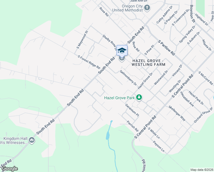 map of restaurants, bars, coffee shops, grocery stores, and more near 19244 Cantata Drive in Oregon City